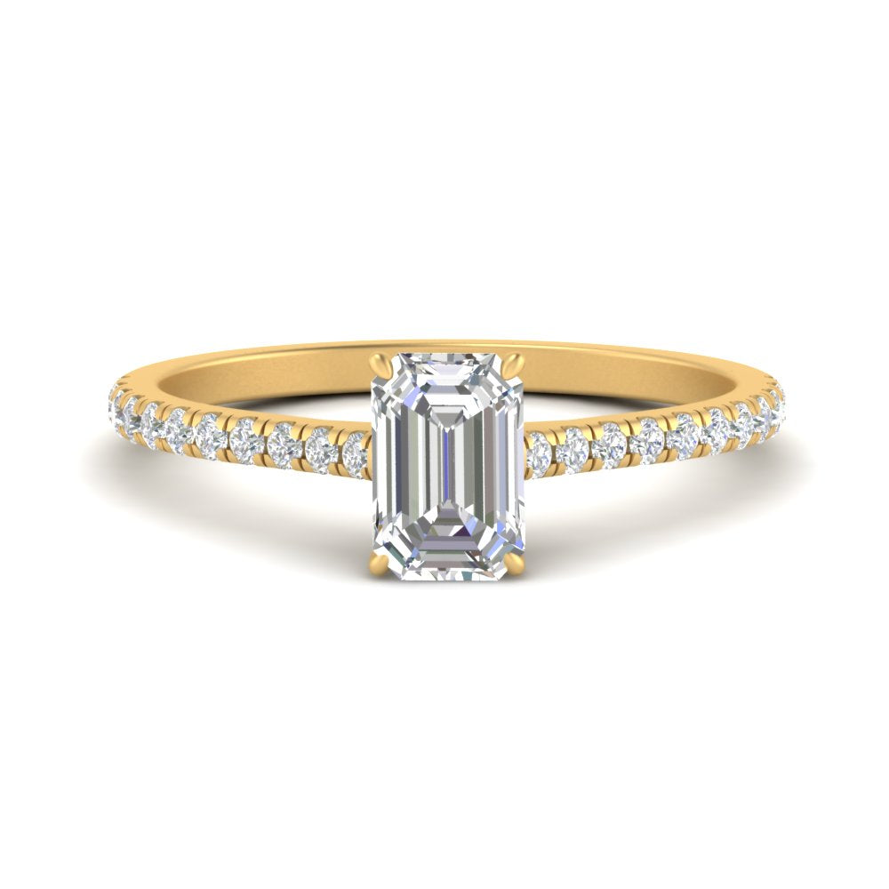 french-pave-emerald-cut-petite-diamond-engagement-ring-in-FD9918EMRANGLE3-NL-YG