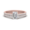 Load image into Gallery viewer, french-pave-emerald-cut-petite-diamond-wedding-ring-set-in-FD9918EMANGLE3-NL-RG-B1