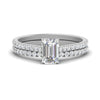 Load image into Gallery viewer, french-pave-emerald-cut-petite-diamond-wedding-ring-set-in-FD9918EMANGLE3-NL-WG-B1