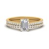 Load image into Gallery viewer, french-pave-emerald-cut-petite-diamond-wedding-ring-set-in-FD9918EMANGLE3-NL-YG-B1