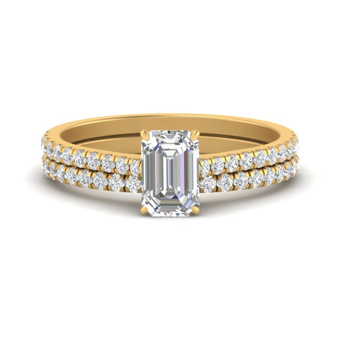 french-pave-emerald-cut-petite-diamond-wedding-ring-set-in-FD9918EMANGLE3-NL-YG-B1