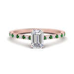 Load image into Gallery viewer, french-pave-emerald-cut-petite-emerald-engagement-ring-in-FD9918EMRGEMGRANGLE3-NL-RG