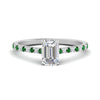 Load image into Gallery viewer, french-pave-emerald-cut-petite-emerald-engagement-ring-in-FD9918EMRGEMGRANGLE3-NL-WG