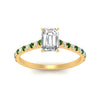 Load image into Gallery viewer, french-pave-emerald-cut-petite-emerald-engagement-ring-in-FD9918EMRGEMGRANGLE3-NL-YG