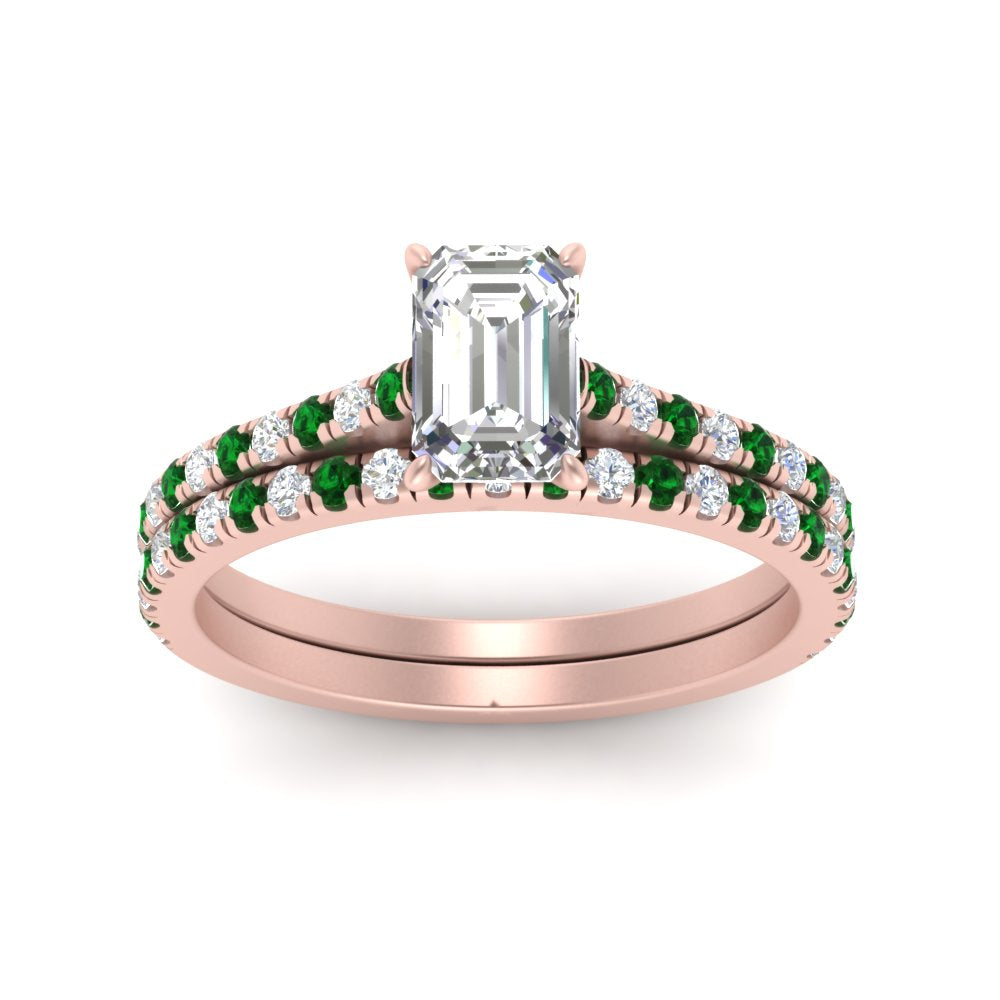 french-pave-emerald-cut-petite-emerald-wedding-ring-set-in-FD9918EMGEMGRANGLE3-NL-RG-B1