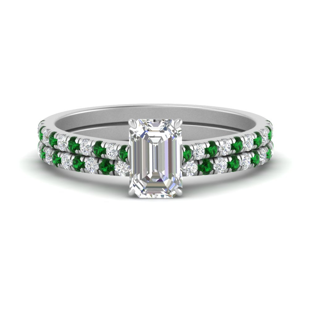 french-pave-emerald-cut-petite-emerald-wedding-ring-set-in-FD9918EMGEMGRANGLE3-NL-WG-B1