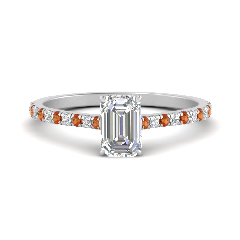 french-pave-emerald-cut-petite-orange-sapphire-engagement-ring-in-FD9918EMRGSAORANGLE3-NL-WG