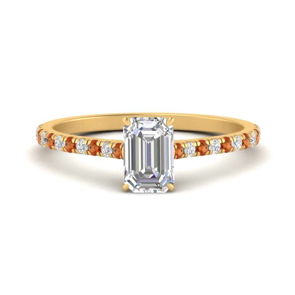 french-pave-emerald-cut-petite-orange-sapphire-engagement-ring-in-FD9918EMRGSAORANGLE3-NL-YG