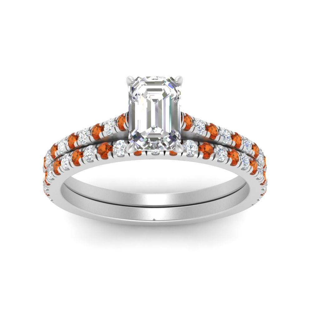 french-pave-emerald-cut-petite-orange-sapphire-wedding-ring-set-in-FD9918EMGSAORANGLE3-NL-WG-B1