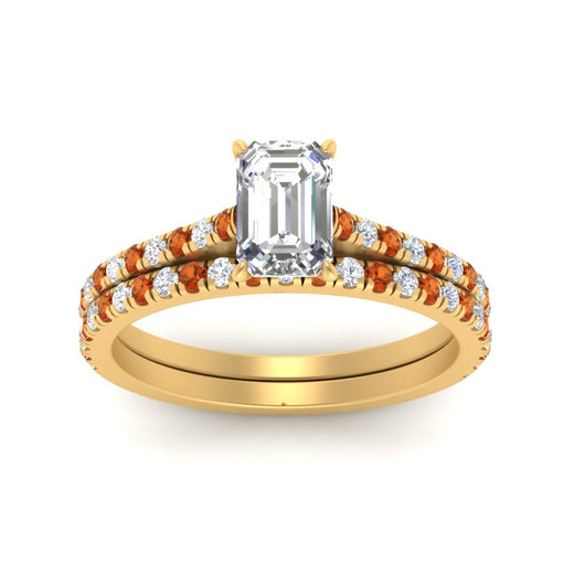 french-pave-emerald-cut-petite-orange-sapphire-wedding-ring-set-in-FD9918EMGSAORANGLE3-NL-YG-B1