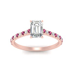 Load image into Gallery viewer, french-pave-emerald-cut-petite-pink-sapphire-engagement-ring-in-FD9918EMRGSADRPIANGLE3-NL-RG