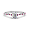 Load image into Gallery viewer, french-pave-emerald-cut-petite-pink-sapphire-engagement-ring-in-FD9918EMRGSADRPIANGLE3-NL-WG
