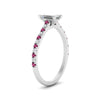 Load image into Gallery viewer, french-pave-emerald-cut-petite-pink-sapphire-engagement-ring-in-FD9918EMRGSADRPIANGLE3-NL-WG