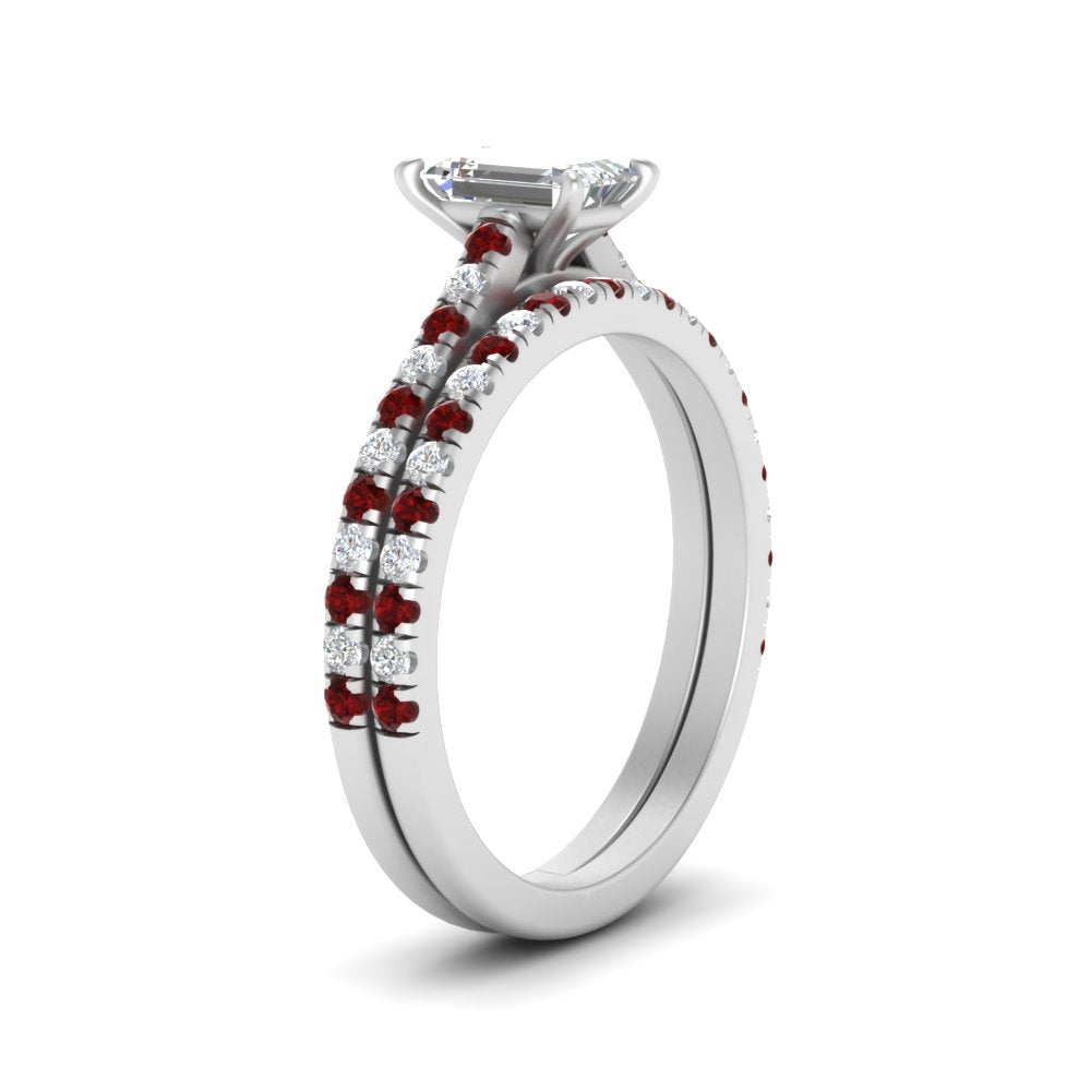 french-pave-emerald-cut-petite-ruby-wedding-ring-set-in-FD9918EMGRUDRANGLE3-NL-WG-B1