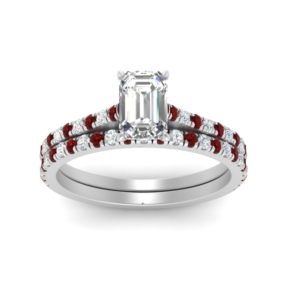 french-pave-emerald-cut-petite-ruby-wedding-ring-set-in-FD9918EMGRUDRANGLE3-NL-WG-B1