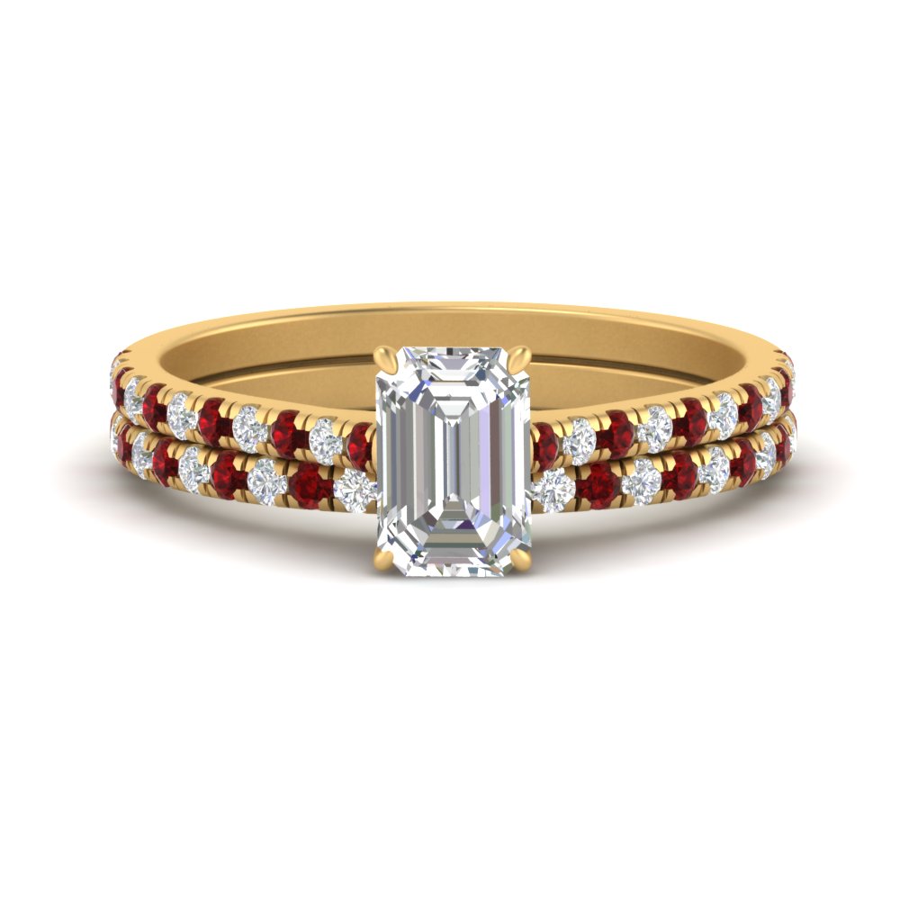 french-pave-emerald-cut-petite-ruby-wedding-ring-set-in-FD9918EMGRUDRANGLE3-NL-YG-B1