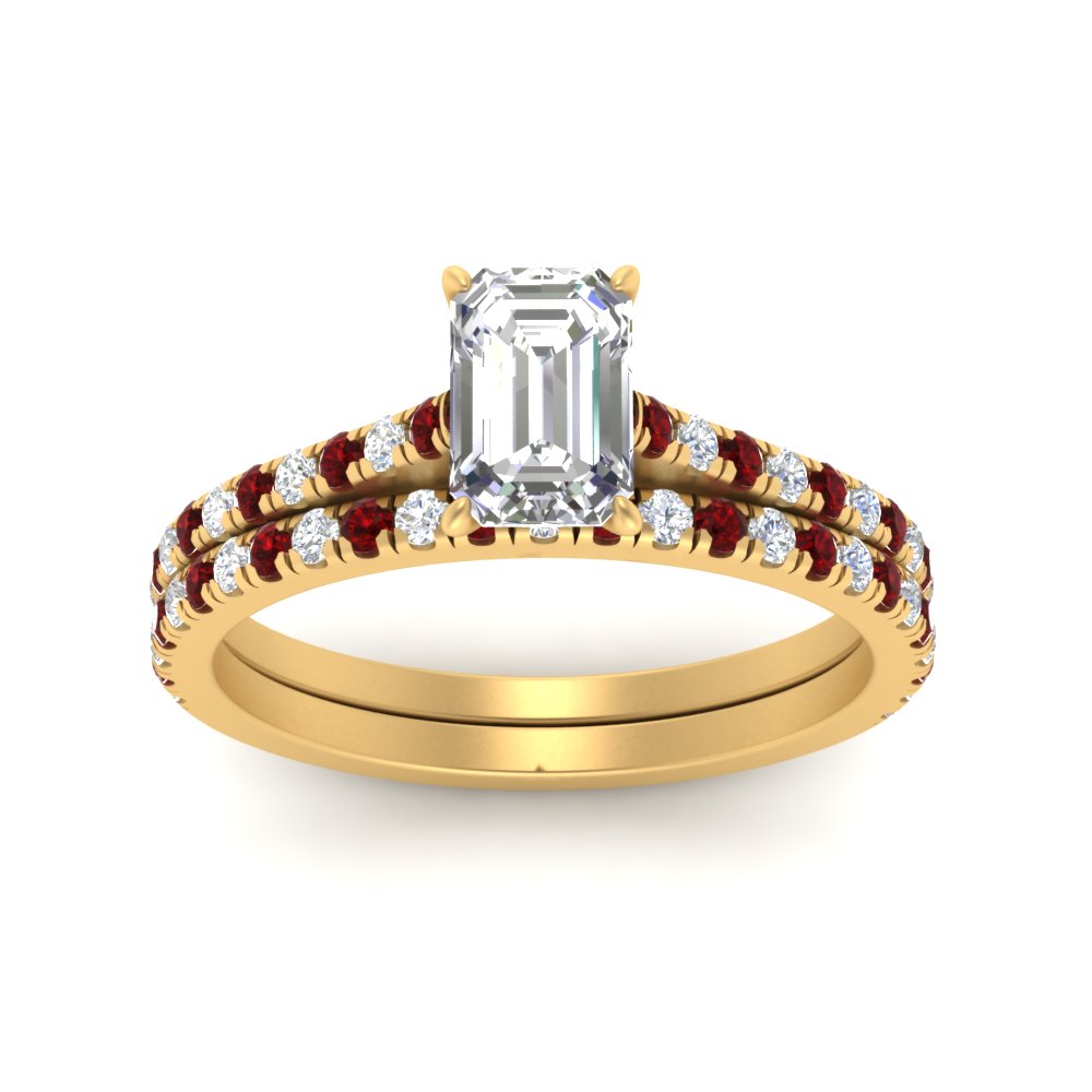 french-pave-emerald-cut-petite-ruby-wedding-ring-set-in-FD9918EMGRUDRANGLE3-NL-YG-B1