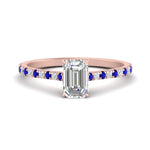 Load image into Gallery viewer, french-pave-emerald-cut-petite-sapphire-engagement-ring-in-FD9918EMRGSABLANGLE3-NL-RG