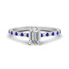 Load image into Gallery viewer, french-pave-emerald-cut-petite-sapphire-engagement-ring-in-FD9918EMRGSABLANGLE3-NL-WG