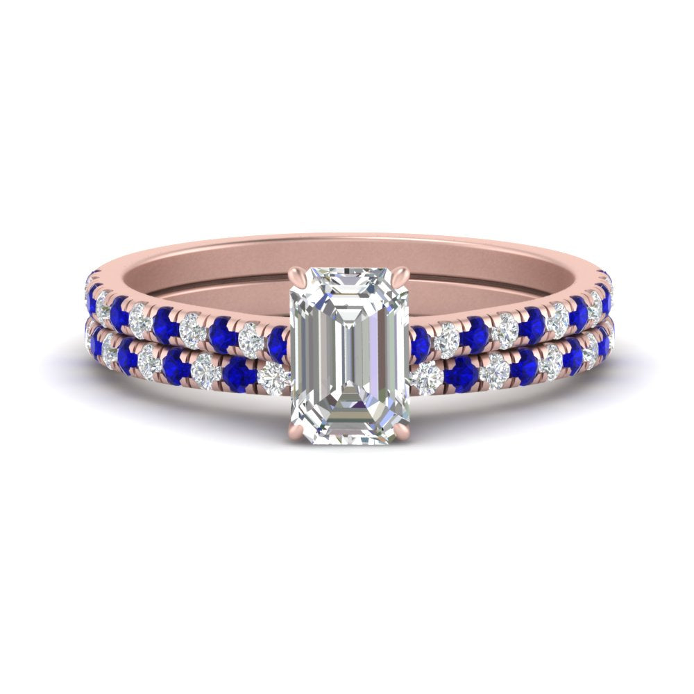 french-pave-emerald-cut-petite-sapphire-wedding-ring-set-in-FD9918EMGSABLANGLE3-NL-RG-B1