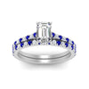 Load image into Gallery viewer, french-pave-emerald-cut-petite-sapphire-wedding-ring-set-in-FD9918EMGSABLANGLE3-NL-WG-B1