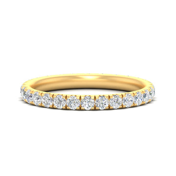 French Pavé Eternity Diamond Wedding Ring (1 ct. tw.)