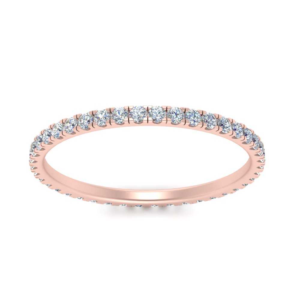 French Pave Eternity Diamond Band