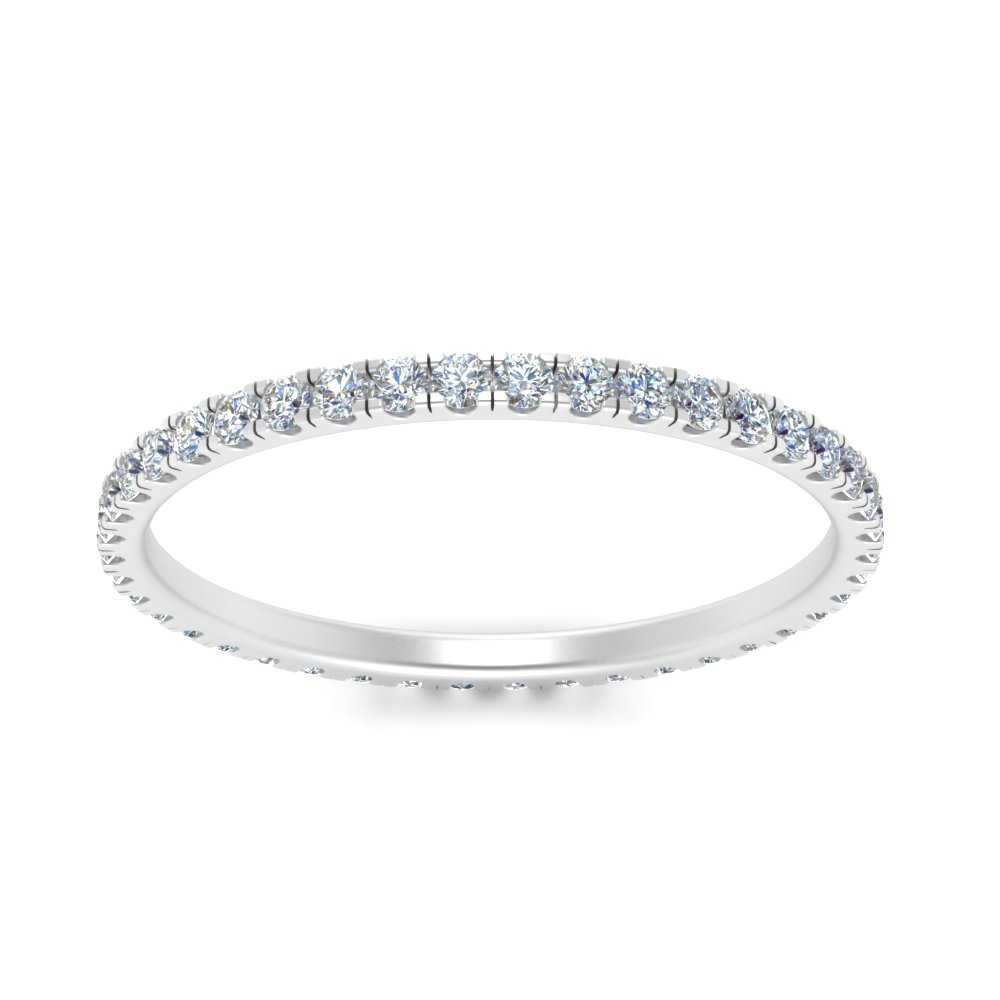 French Pave Eternity Diamond Band