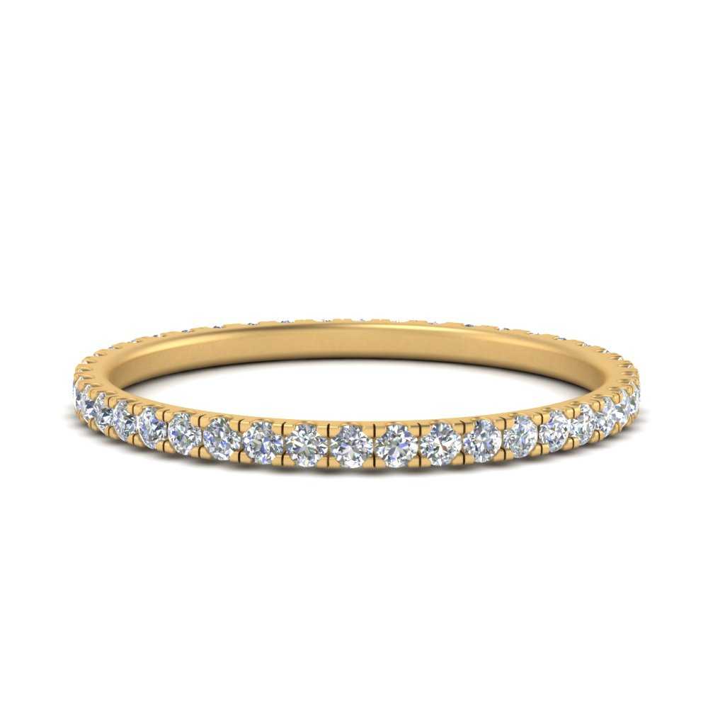 French Pave Eternity Diamond Band