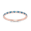 Load image into Gallery viewer, french-pave-full-eternity-diamond-band-with-blue-topaz-in-rose-gold-FD9168BGICBLTOANGLE5-NL-RG