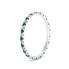 Load image into Gallery viewer, french-pave-full-eternity-diamond-band-with-emerald-in-white-gold-FD9168BGEMGRANGLE2-NL-WG