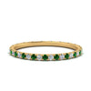 Load image into Gallery viewer, french-pave-full-eternity-diamond-band-with-emerald-in-yellow-gold-FD9168BGEMGR-NL-YG