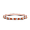 Load image into Gallery viewer, french-pave-full-eternity-diamond-band-with-orange-sapphire-in-rose-gold-FD9168BGSAOR-NL-RG