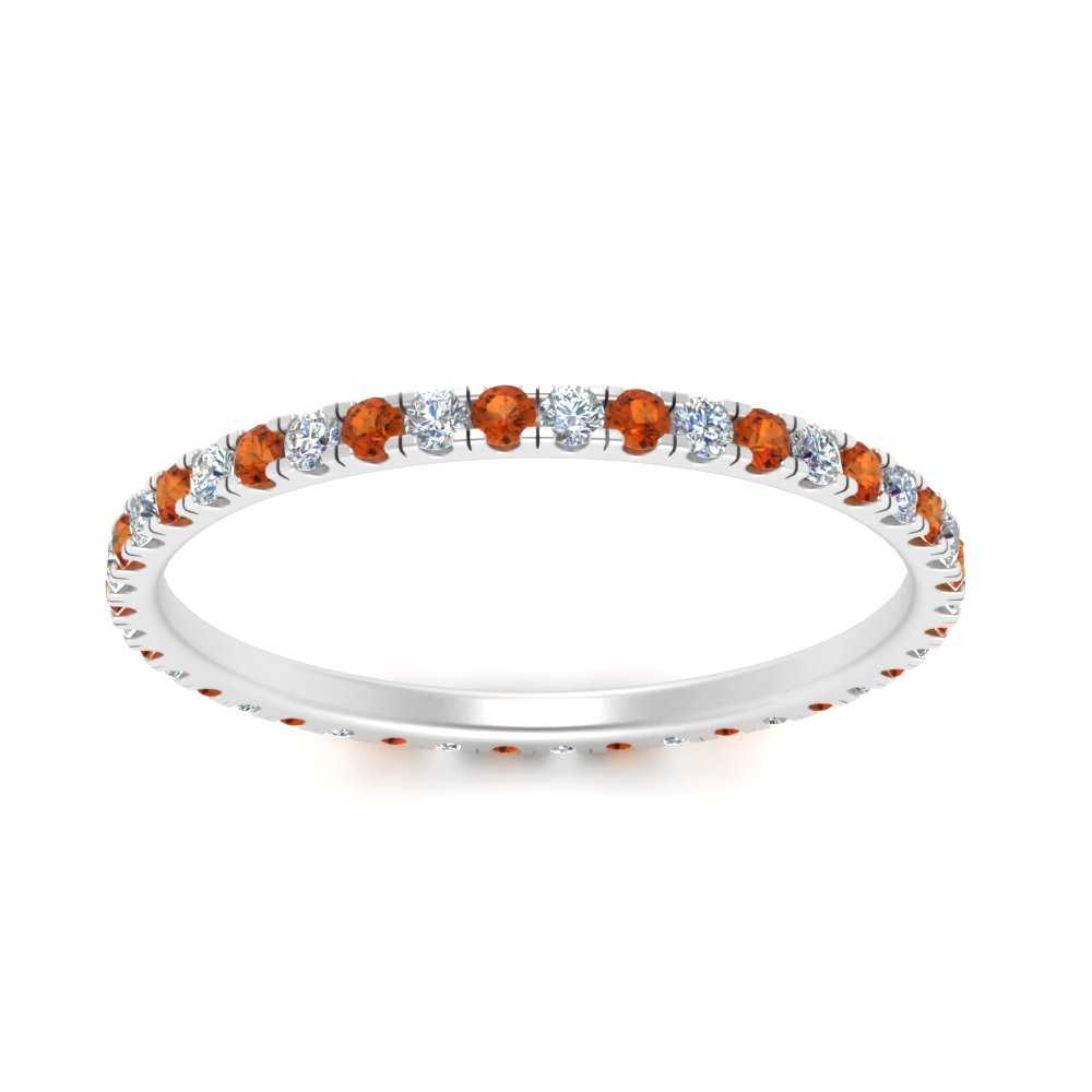 French Pave Eternity Diamond Band