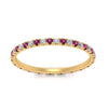 Load image into Gallery viewer, french-pave-full-eternity-diamond-band-with-pink-sapphire-in-yellow-gold-FD9168BGSADRPIANGLE5-NL-YG