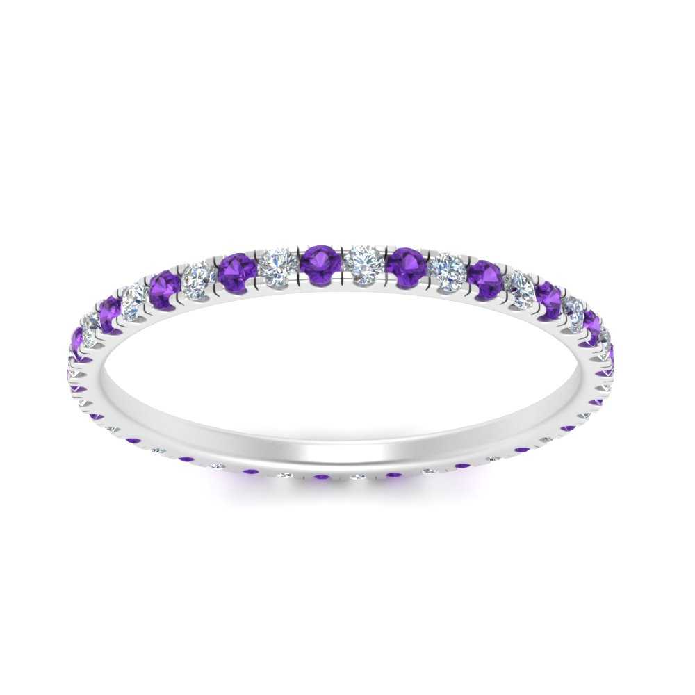 French Pave Eternity Diamond Band