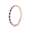 Load image into Gallery viewer, french-pave-full-eternity-diamond-band-with-ruby-in-rose-gold-FD9168BGRUDRANGLE2-NL-RG