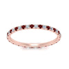 Load image into Gallery viewer, french-pave-full-eternity-diamond-band-with-ruby-in-rose-gold-FD9168BGRUDRANGLE5-NL-RG