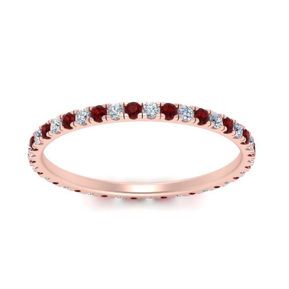 French Pave Eternity Diamond Band