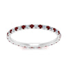 Load image into Gallery viewer, french-pave-full-eternity-diamond-band-with-ruby-in-white-gold-FD9168BGRUDRANGLE5-NL-WG