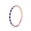 Load image into Gallery viewer, french-pave-full-eternity-diamond-band-with-sapphire-in-rose-gold-FD9168BGSABLANGLE2-NL-RG