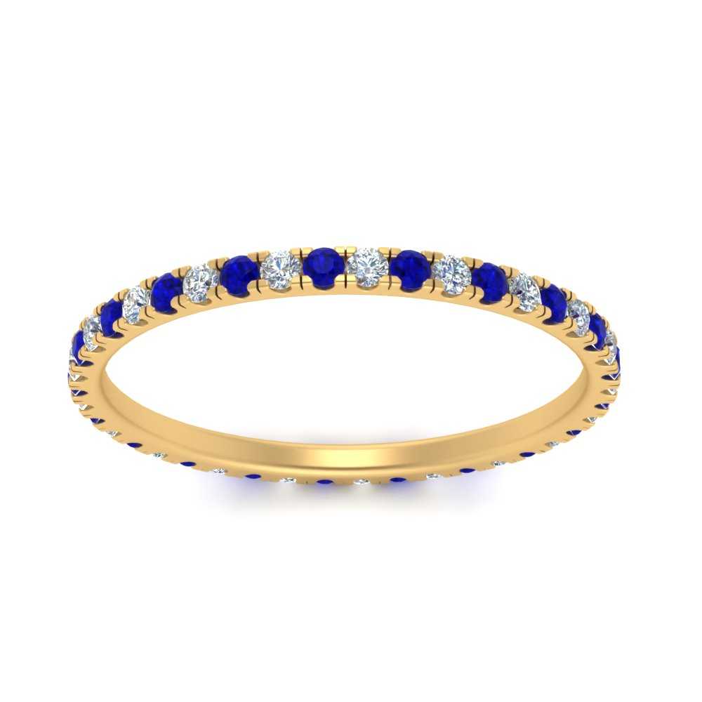 French Pave Eternity Diamond Band