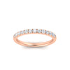 Load image into Gallery viewer, french-pave-half-eternity-0.25-carat-diamond-band-in-rose-gold-FD9331ROBANGLE5-0.25CT-NL-RG
