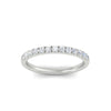 Load image into Gallery viewer, french-pave-half-eternity-0.25-carat-diamond-band-in-white-gold-FD9331ROBANGLE5-0.25CT-NL-WG