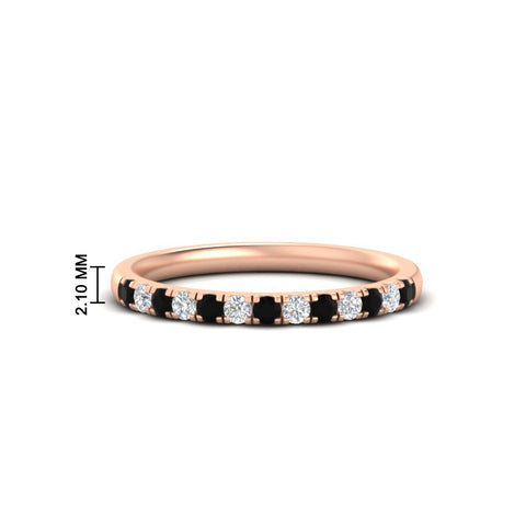 french-pave-half-eternity-0.25-carat-diamond-band-with-black-diamond-in-rose-gold-FD9331ROBGBLACK-0.25CT-NL-RG-HW