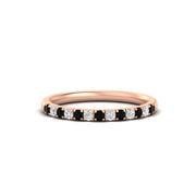 french-pave-half-eternity-0.25-carat-diamond-band-with-black-diamond-in-rose-gold-FD9331ROBGBLACK-0.25CT-NL-RG