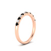Load image into Gallery viewer, french-pave-half-eternity-0.25-carat-diamond-band-with-black-diamond-in-rose-gold-FD9331ROBGBLACKANGLE2-0.25CT-NL-RG