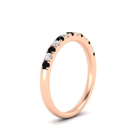 french-pave-half-eternity-0.25-carat-diamond-band-with-black-diamond-in-rose-gold-FD9331ROBGBLACKANGLE2-0.25CT-NL-RG