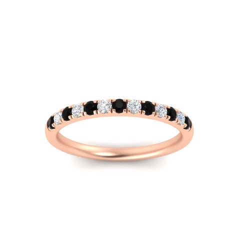 french-pave-half-eternity-0.25-carat-diamond-band-with-black-diamond-in-rose-gold-FD9331ROBGBLACKANGLE5-0.25CT-NL-RG