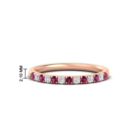 french-pave-half-eternity-0.25-carat-diamond-band-with-pink-sapphire-in-rose-gold-FD9331ROBGSADRPI-0.25CT-NL-RG-HW